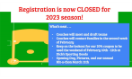 Registration is CLOSED for the 2023 Season